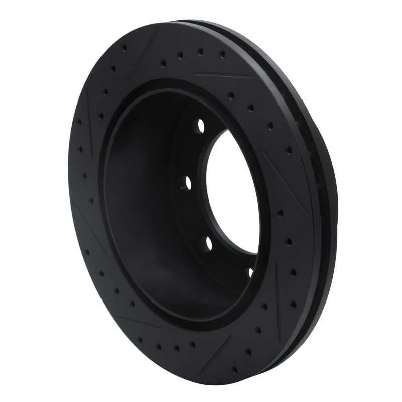 Chevrolet Express 2500 Brake Rotor (1) - Rear Right - R1 Concepts - Drilled & Slotted - Black - `99-`20